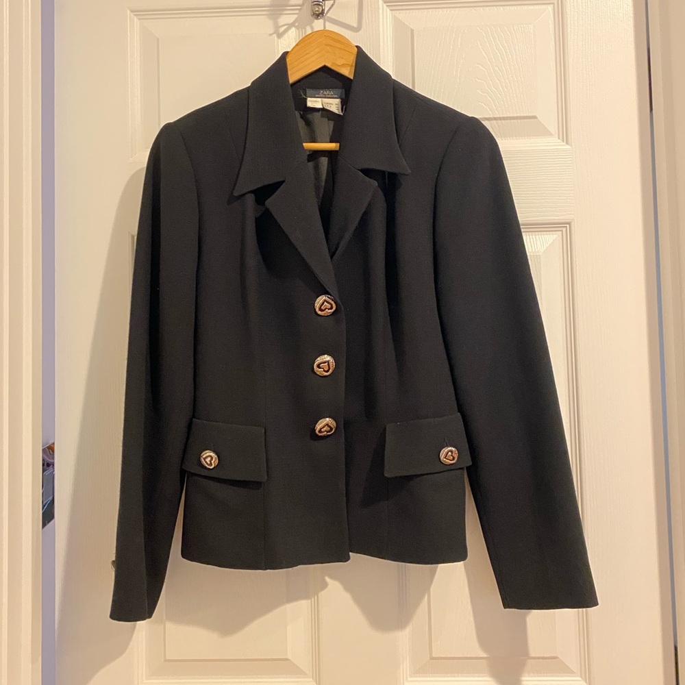 Vintage Zara blazer with big button details